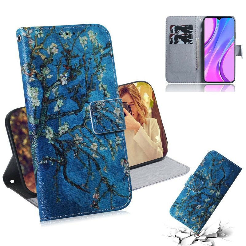 Folio Cover Xiaomi Redmi 9 Ramo Di Un Albero In Fiore