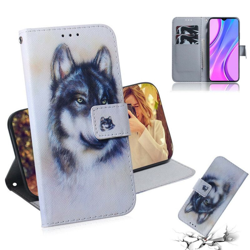 Folio Cover Xiaomi Redmi 9 Sguardo Canino