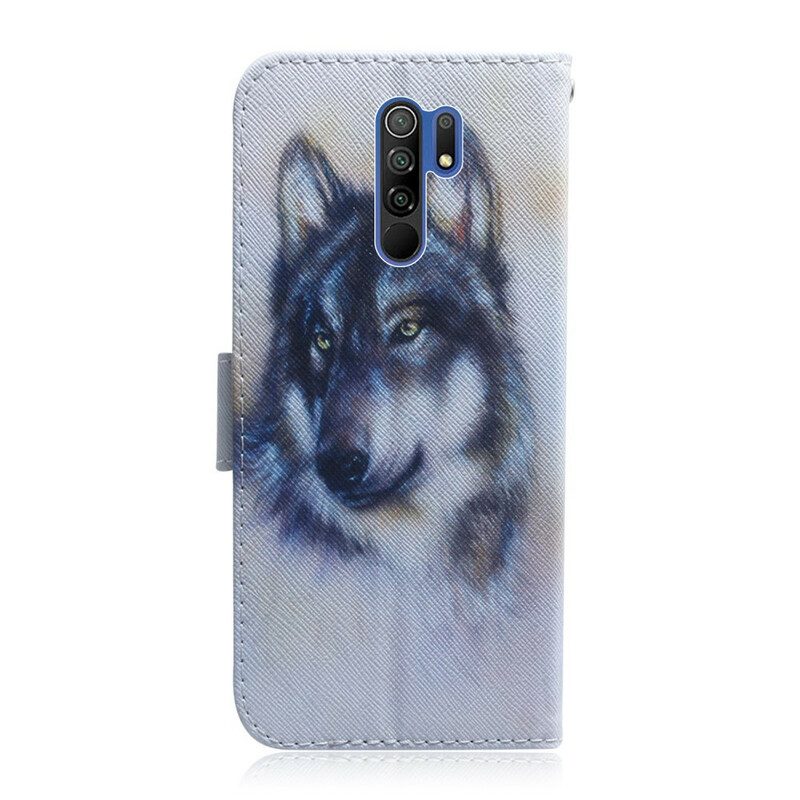 Folio Cover Xiaomi Redmi 9 Sguardo Canino