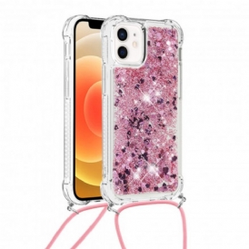 Cover iPhone 12 Mini Paillettes E Coulisse