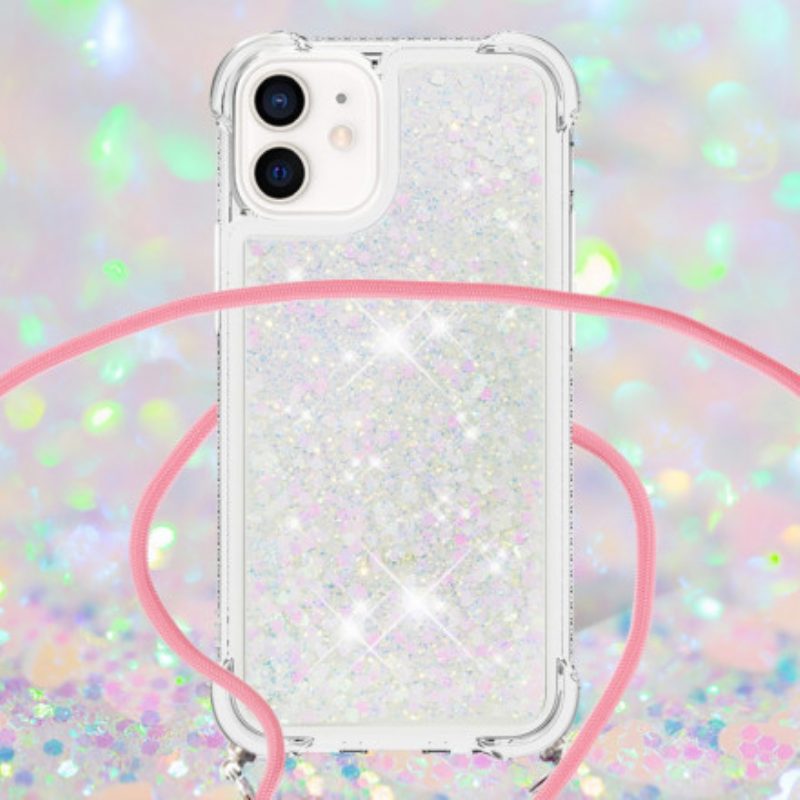 Cover iPhone 12 Mini Paillettes E Coulisse