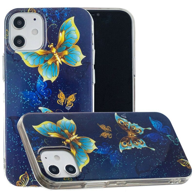 Cover iPhone 12 Mini Serie Di Farfalle Fluorescenti