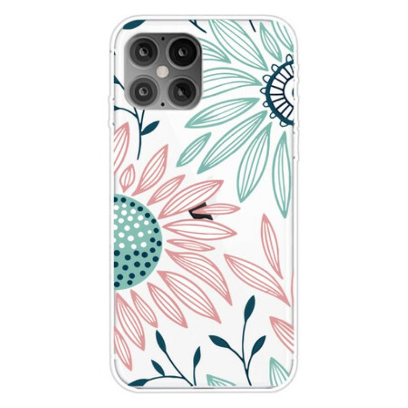 Cover iPhone 12 Mini Un Fiore Trasparente