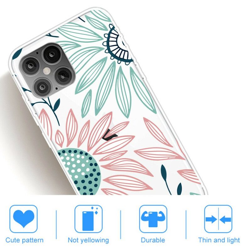 Cover iPhone 12 Mini Un Fiore Trasparente