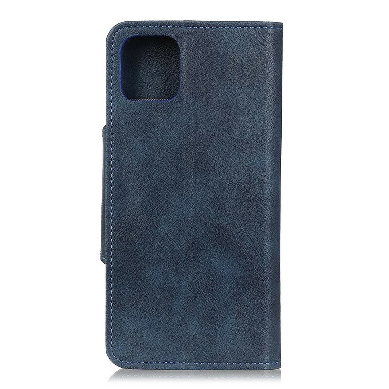 Custodia in pelle iPhone 12 Mini Bottone In Ecopelle