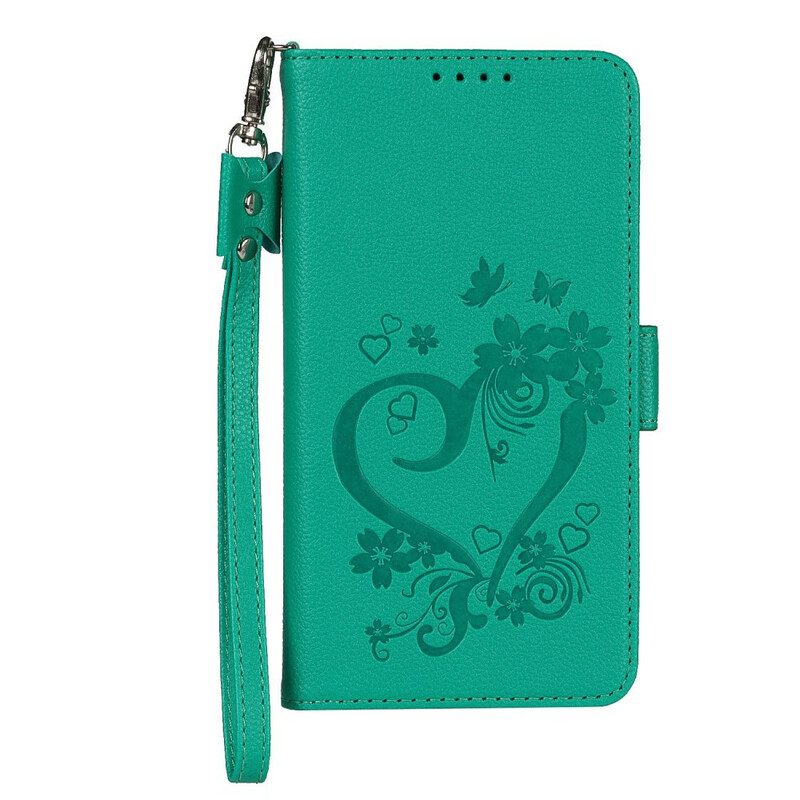 Custodia in pelle iPhone 12 Mini Cuore Strappato