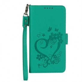 Custodia in pelle iPhone 12 Mini Cuore Strappato