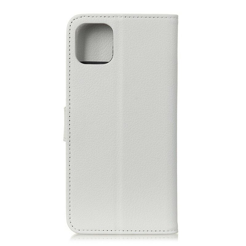 Custodia in pelle iPhone 12 Mini Ecopelle Litchi