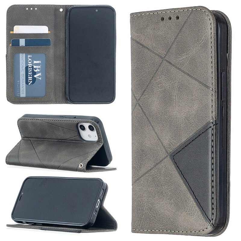 Folio Cover iPhone 12 Mini Custodia in pelle Stile D'artista