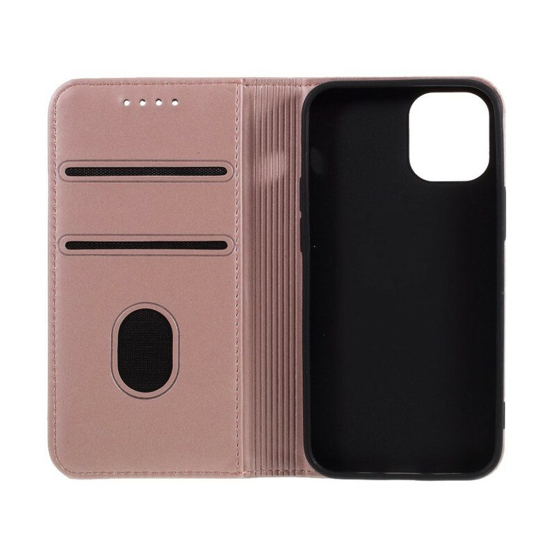 Folio Cover iPhone 12 Mini Custodia in pelle Supporto Per Portacarte