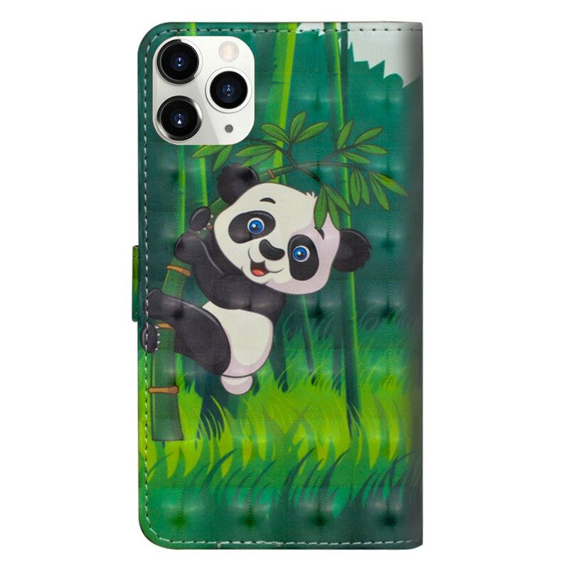 Folio Cover iPhone 12 Mini Panda E Bambù