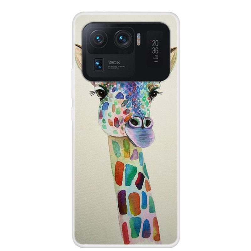 Cover Xiaomi Mi 11 Ultra Giraffa Colorata