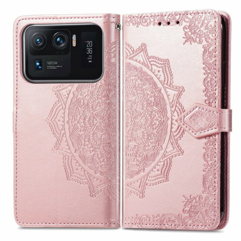 Custodia in pelle Xiaomi Mi 11 Ultra Mandala Medioevo