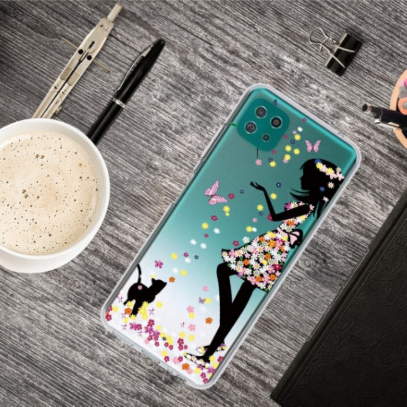 Cover Samsung Galaxy A22 5G Bella Testa Di Fiore