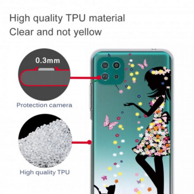 Cover Samsung Galaxy A22 5G Bella Testa Di Fiore