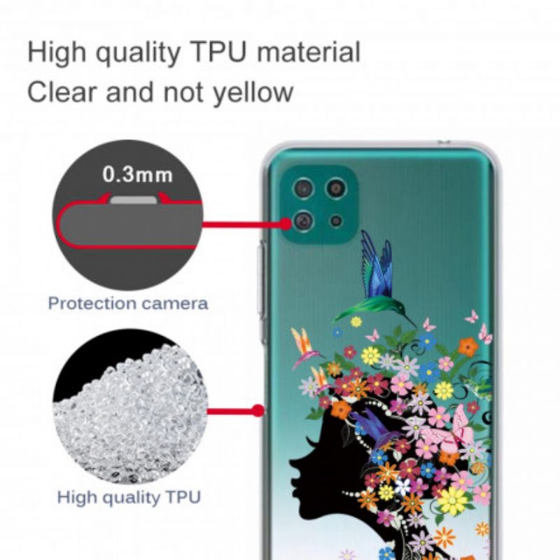 Cover Samsung Galaxy A22 5G Bella Testa Di Fiore