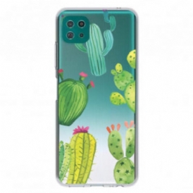 Cover Samsung Galaxy A22 5G Cactus Dell'acquerello