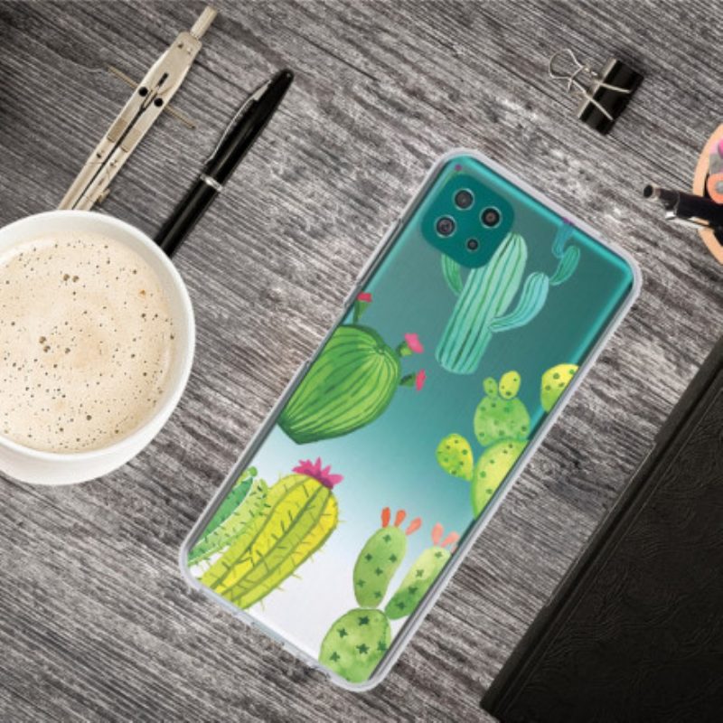 Cover Samsung Galaxy A22 5G Cactus Dell'acquerello