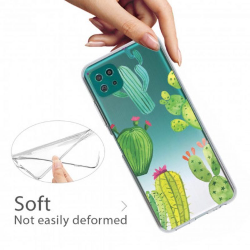 Cover Samsung Galaxy A22 5G Cactus Dell'acquerello