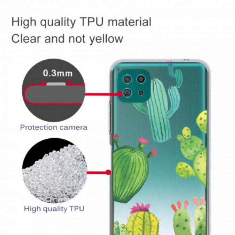 Cover Samsung Galaxy A22 5G Cactus Dell'acquerello