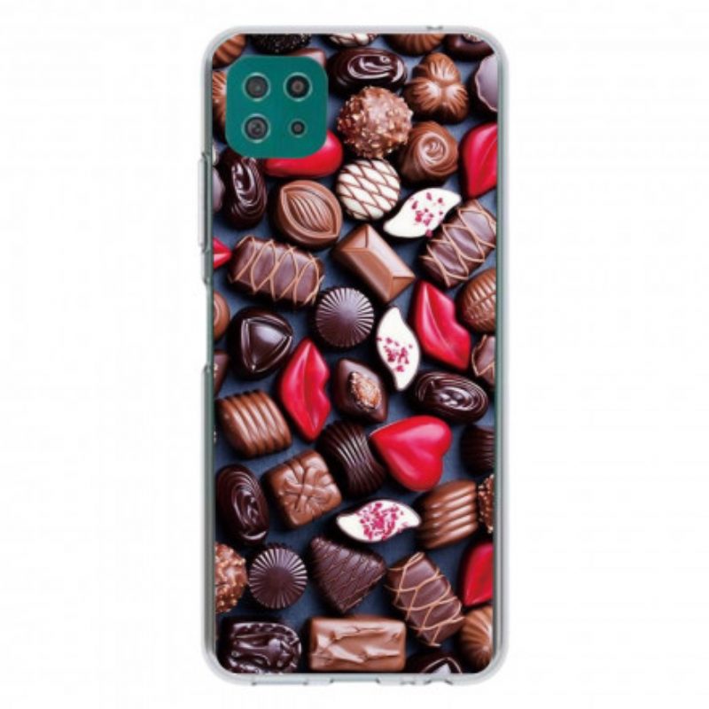 Cover Samsung Galaxy A22 5G Cioccolato Flessibile