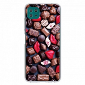 Cover Samsung Galaxy A22 5G Cioccolato Flessibile