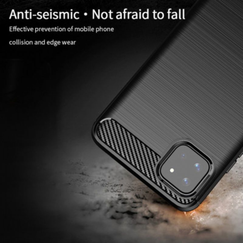 Cover Samsung Galaxy A22 5G Fibra Di Carbonio Spazzolata Mofi