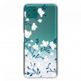 Cover Samsung Galaxy A22 5G Fiori Bianchi