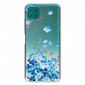 Cover Samsung Galaxy A22 5G Fiori Blu