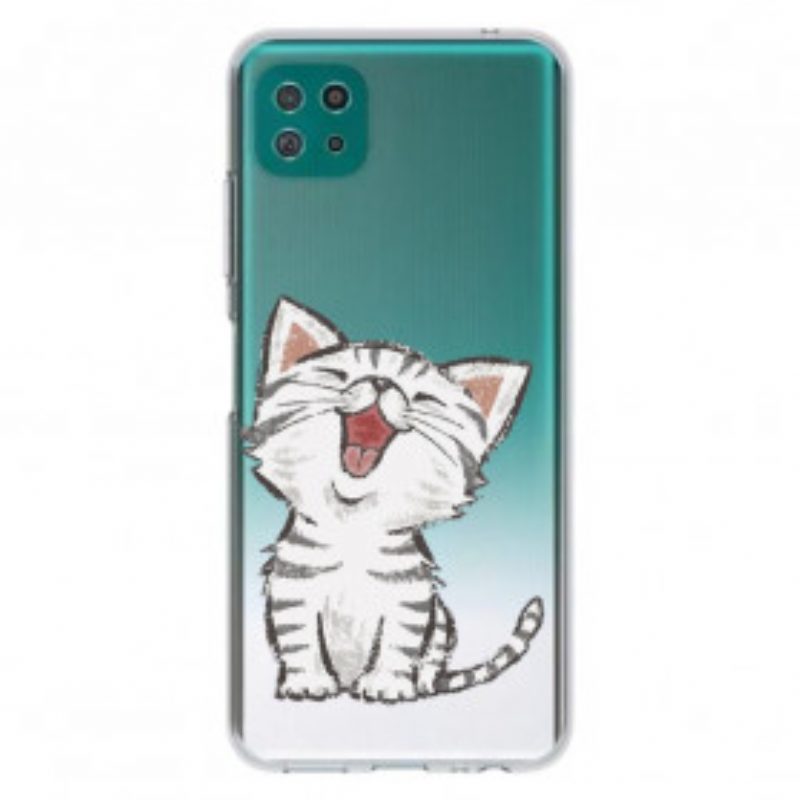 Cover Samsung Galaxy A22 5G Gatto Carino