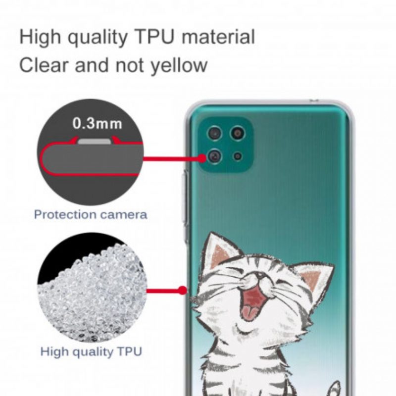 Cover Samsung Galaxy A22 5G Gatto Carino