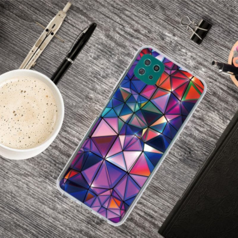 Cover Samsung Galaxy A22 5G Geometria Flessibile