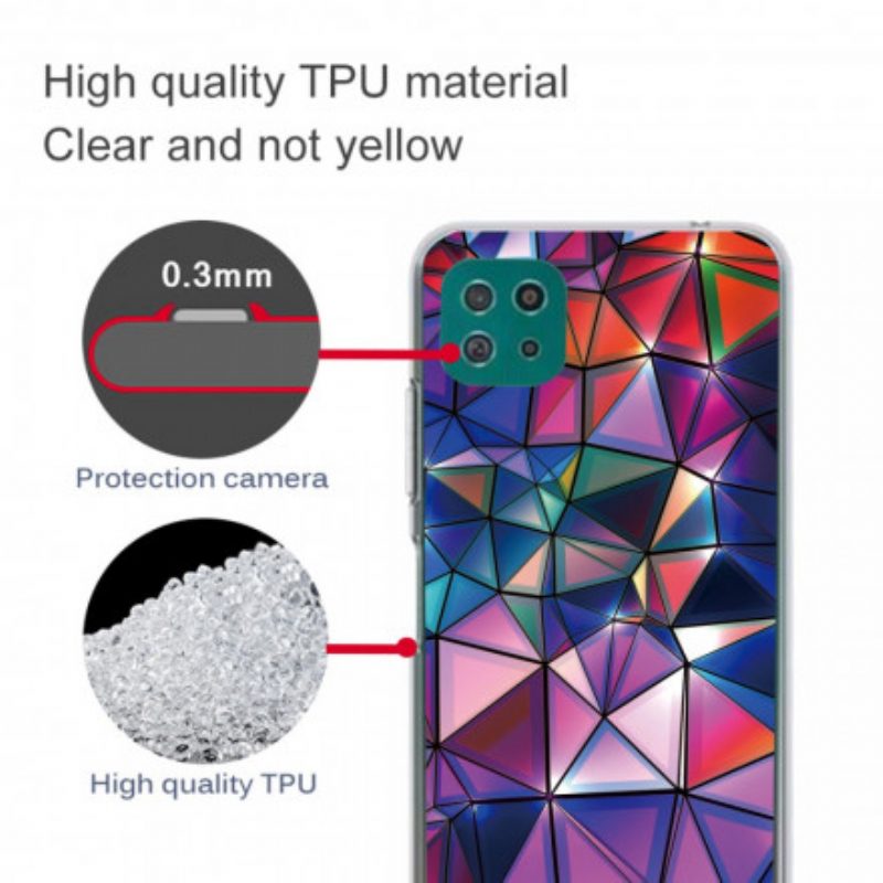 Cover Samsung Galaxy A22 5G Geometria Flessibile