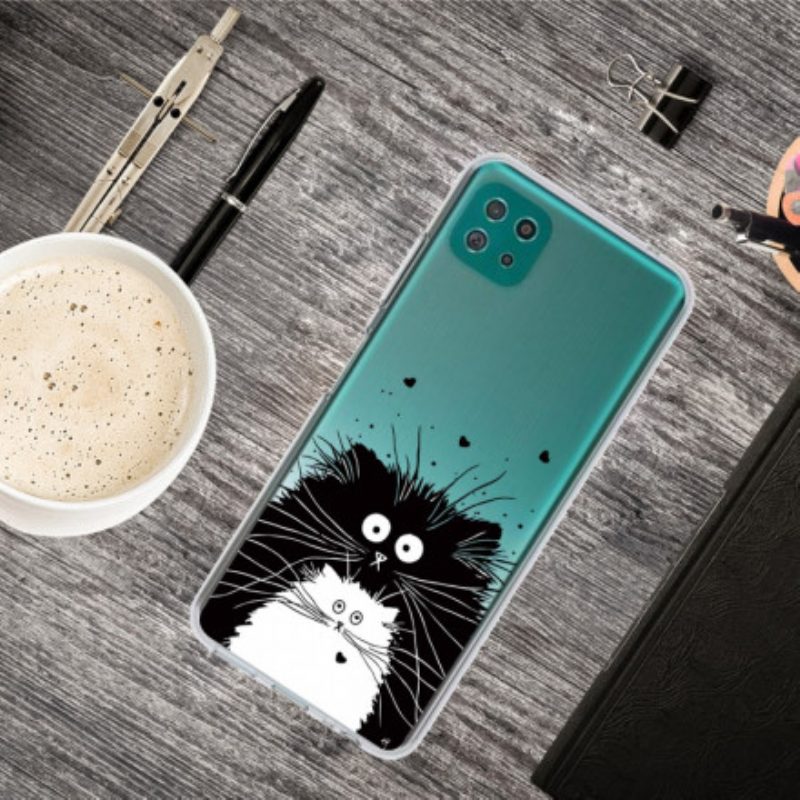 Cover Samsung Galaxy A22 5G Guarda I Gatti