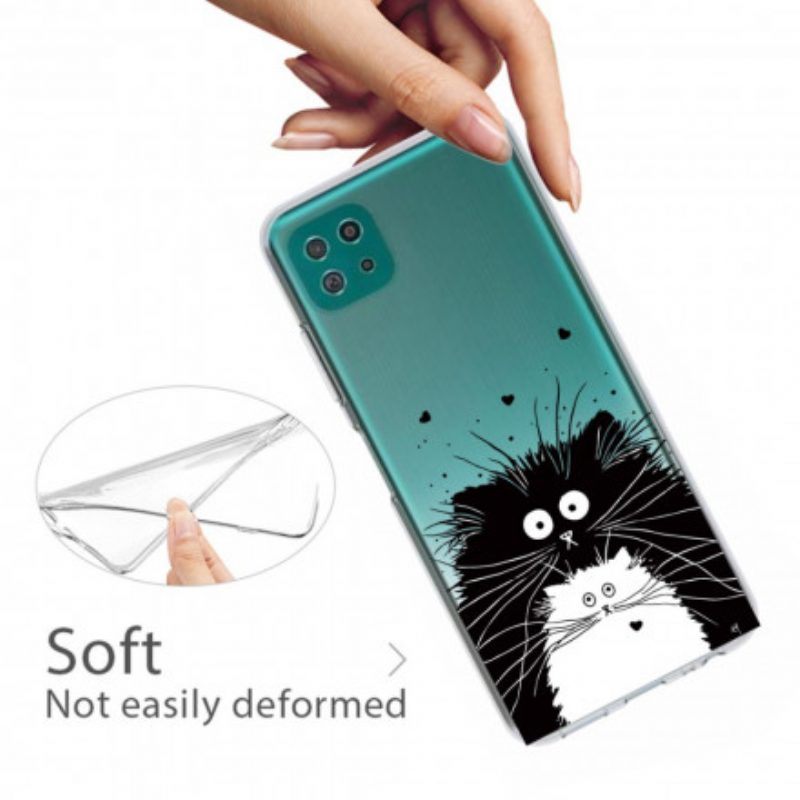 Cover Samsung Galaxy A22 5G Guarda I Gatti