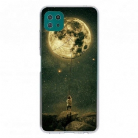 Cover Samsung Galaxy A22 5G L'uomo Della Luna Flessibile