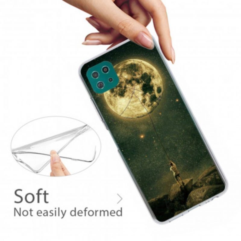 Cover Samsung Galaxy A22 5G L'uomo Della Luna Flessibile