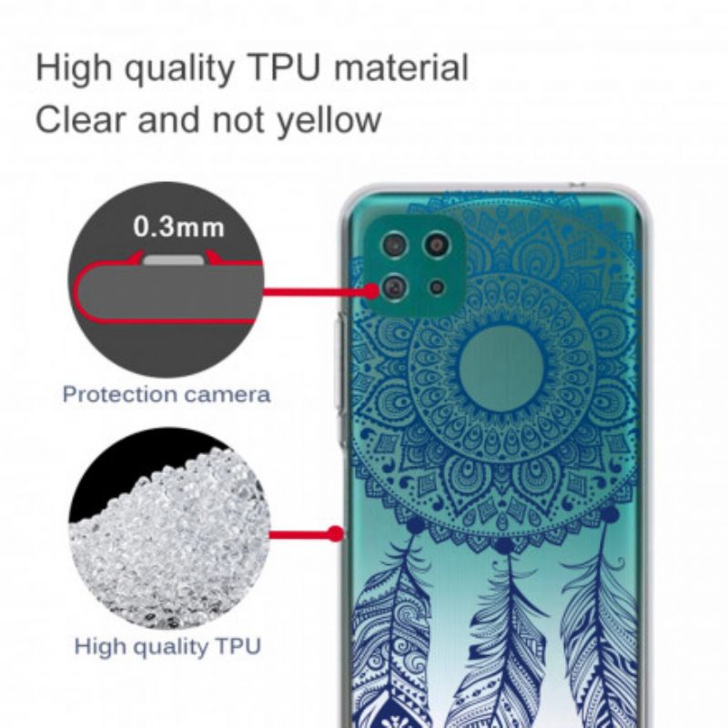 Cover Samsung Galaxy A22 5G Mandala A Fiore Singolo