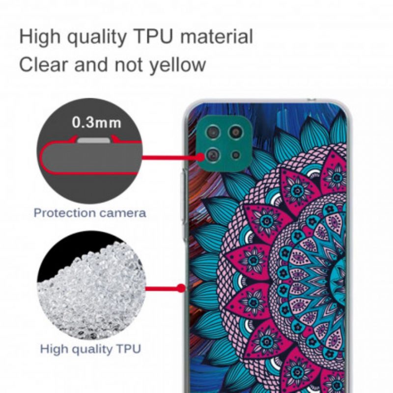 Cover Samsung Galaxy A22 5G Mandala Colorato