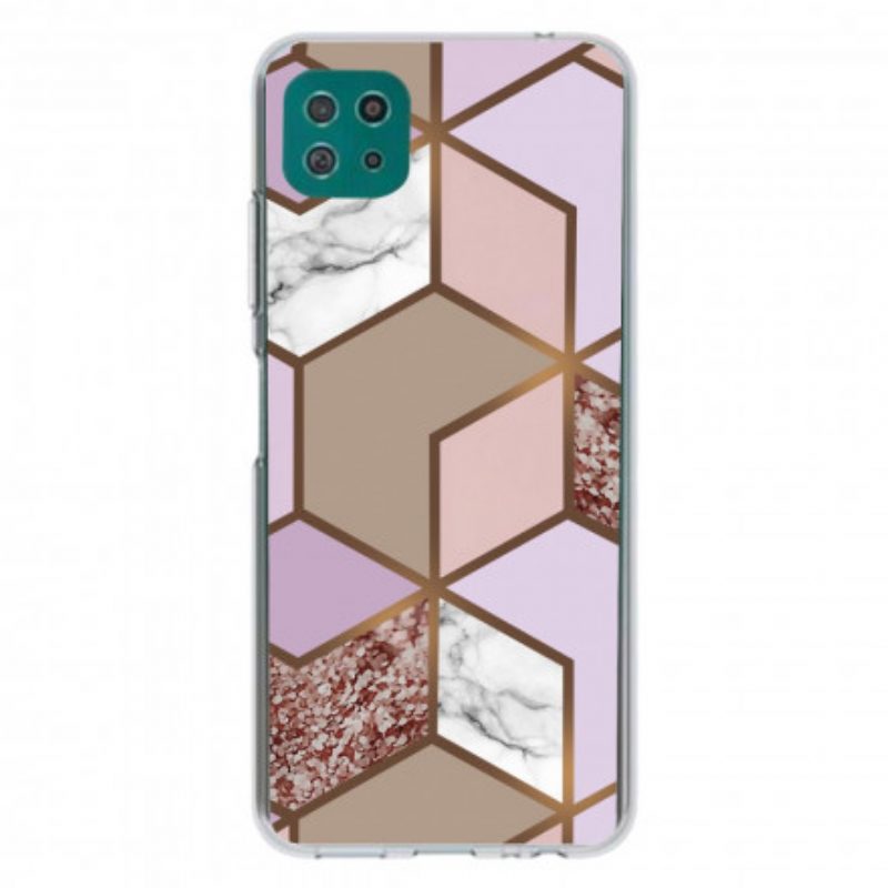 Cover Samsung Galaxy A22 5G Marmo Geometrico