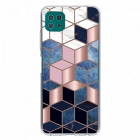 Cover Samsung Galaxy A22 5G Marmo Geometrico Variabile