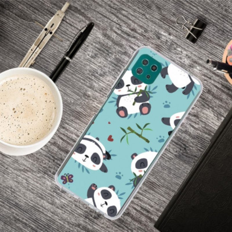 Cover Samsung Galaxy A22 5G Mazzo Di Panda