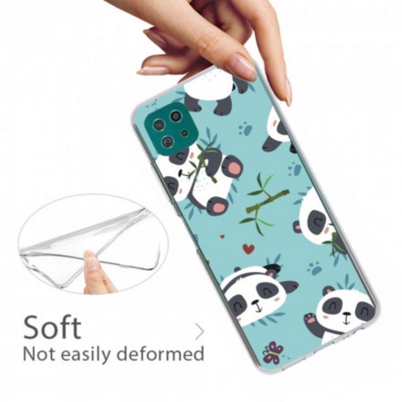 Cover Samsung Galaxy A22 5G Mazzo Di Panda