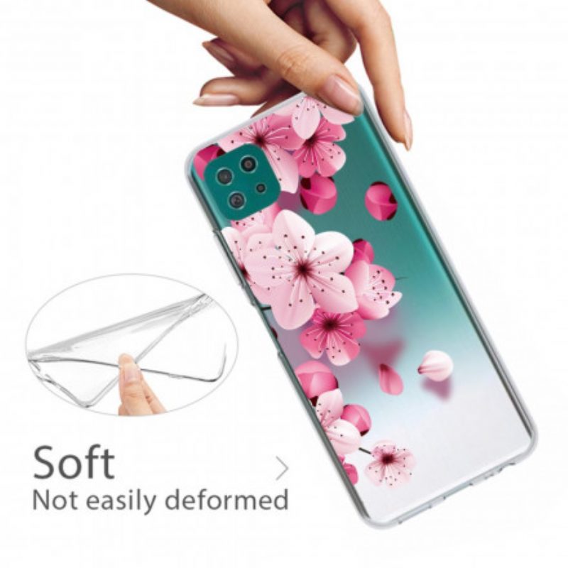 Cover Samsung Galaxy A22 5G Piccoli Fiori Rosa