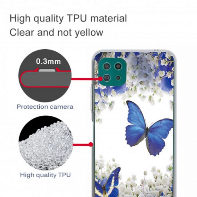 Cover Samsung Galaxy A22 5G Progettare Farfalle