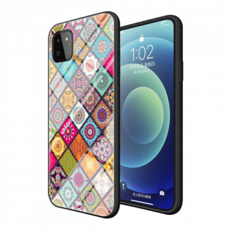 Cover Samsung Galaxy A22 5G Supporto Magnetico Patchwork