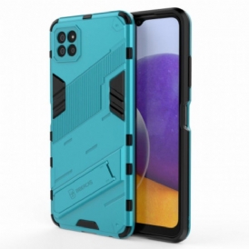 Cover Samsung Galaxy A22 5G Supporto Staccabile A Due Posizioni A Mani Libere