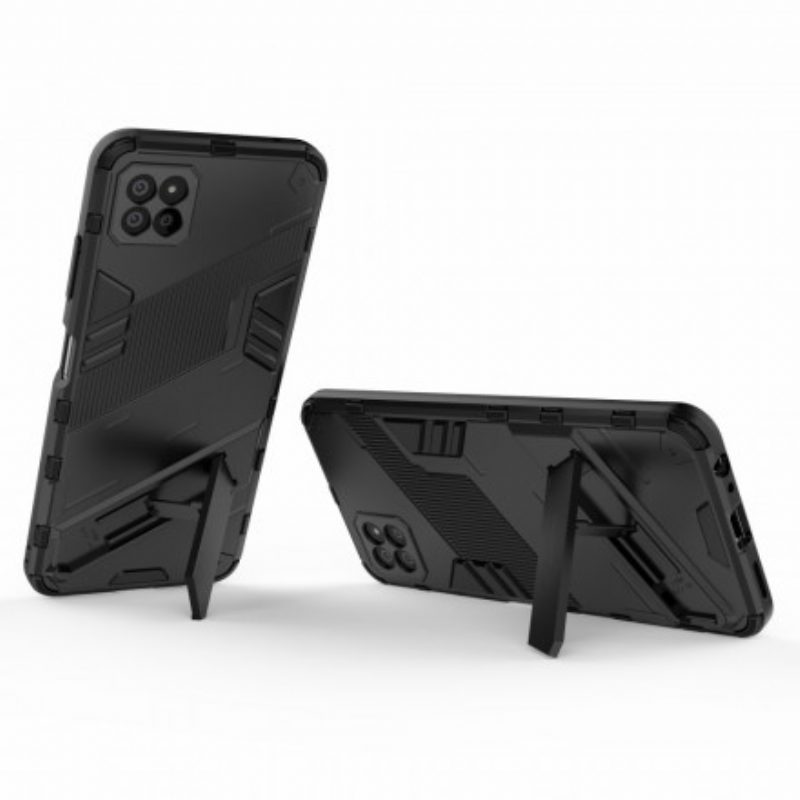 Cover Samsung Galaxy A22 5G Supporto Staccabile A Due Posizioni A Mani Libere