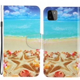 Custodia in pelle Samsung Galaxy A22 5G Spiaggia Del Cordino