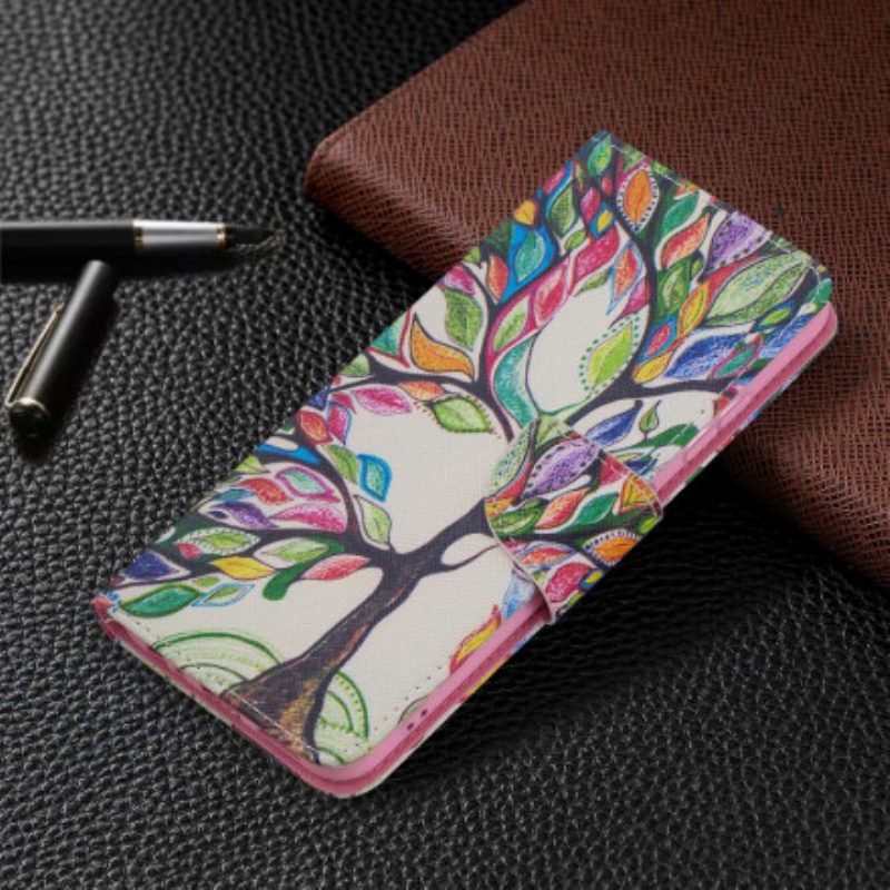 Folio Cover Samsung Galaxy A22 5G Albero Colorato